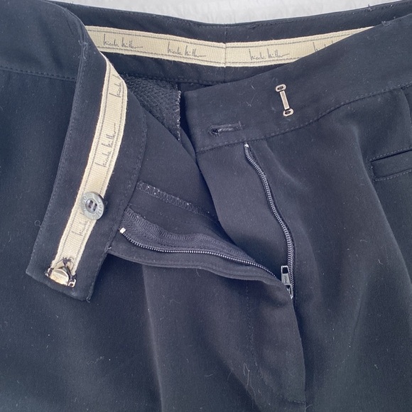 NICOLE Miller Wide leg Trouser Pants Black Color size 6 High waisted - Picture 10 of 12